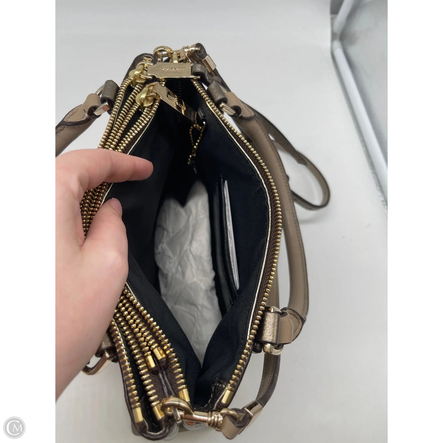 Handbag Designer By Coach, Size: Medium