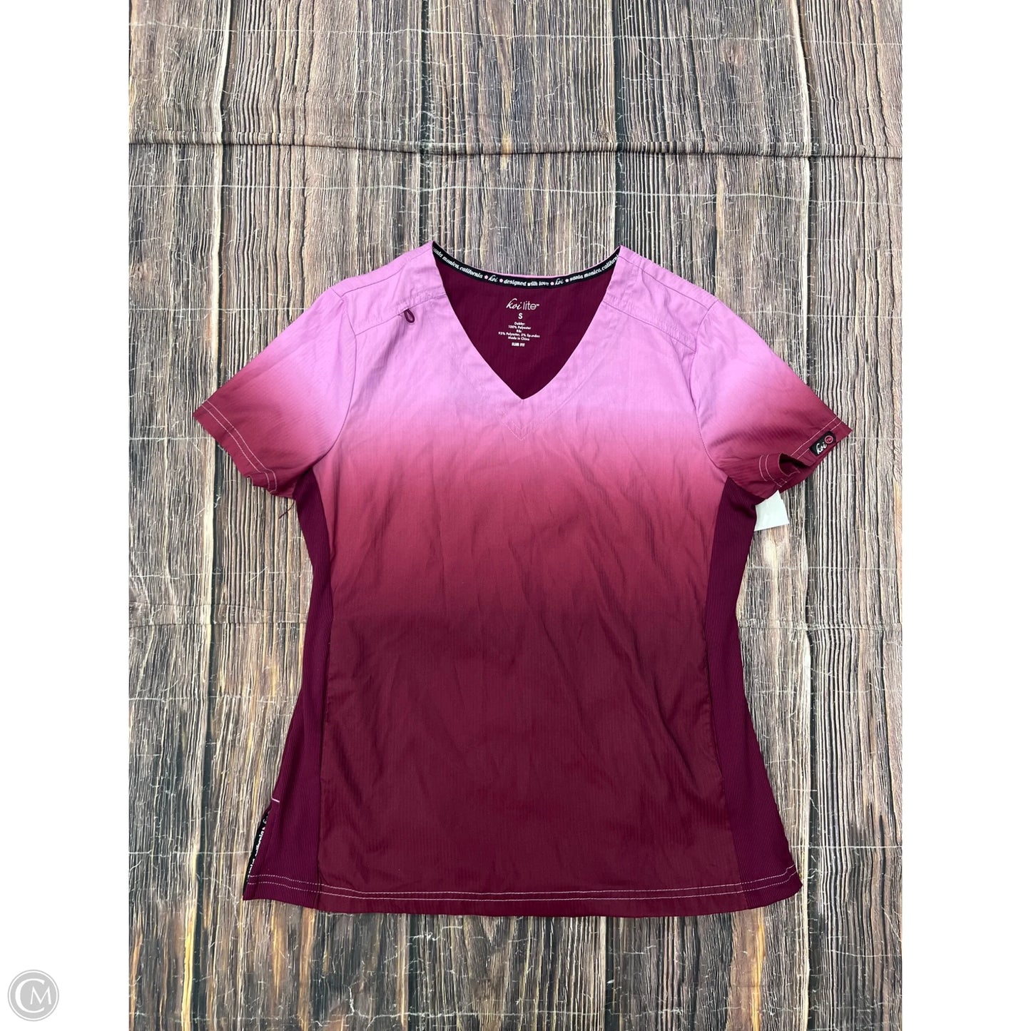 Top Short Sleeve By Clothes Mentor In Maroon, Size: S