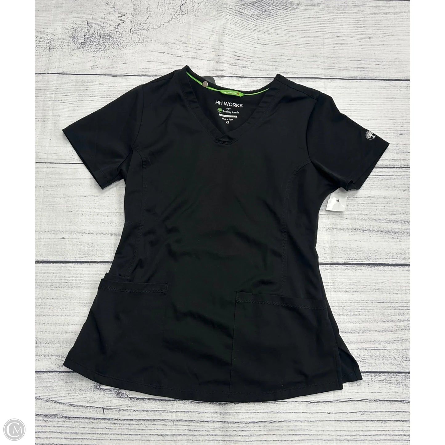 Top Short Sleeve By Clothes Mentor In Black, Size: Xs