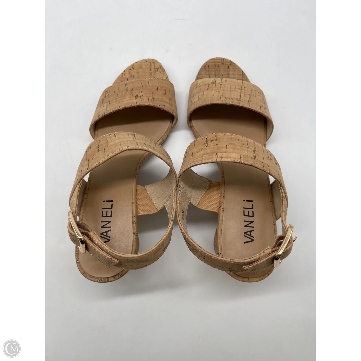 Shoes Heels Block By Vaneli In Tan, Size: 5.5