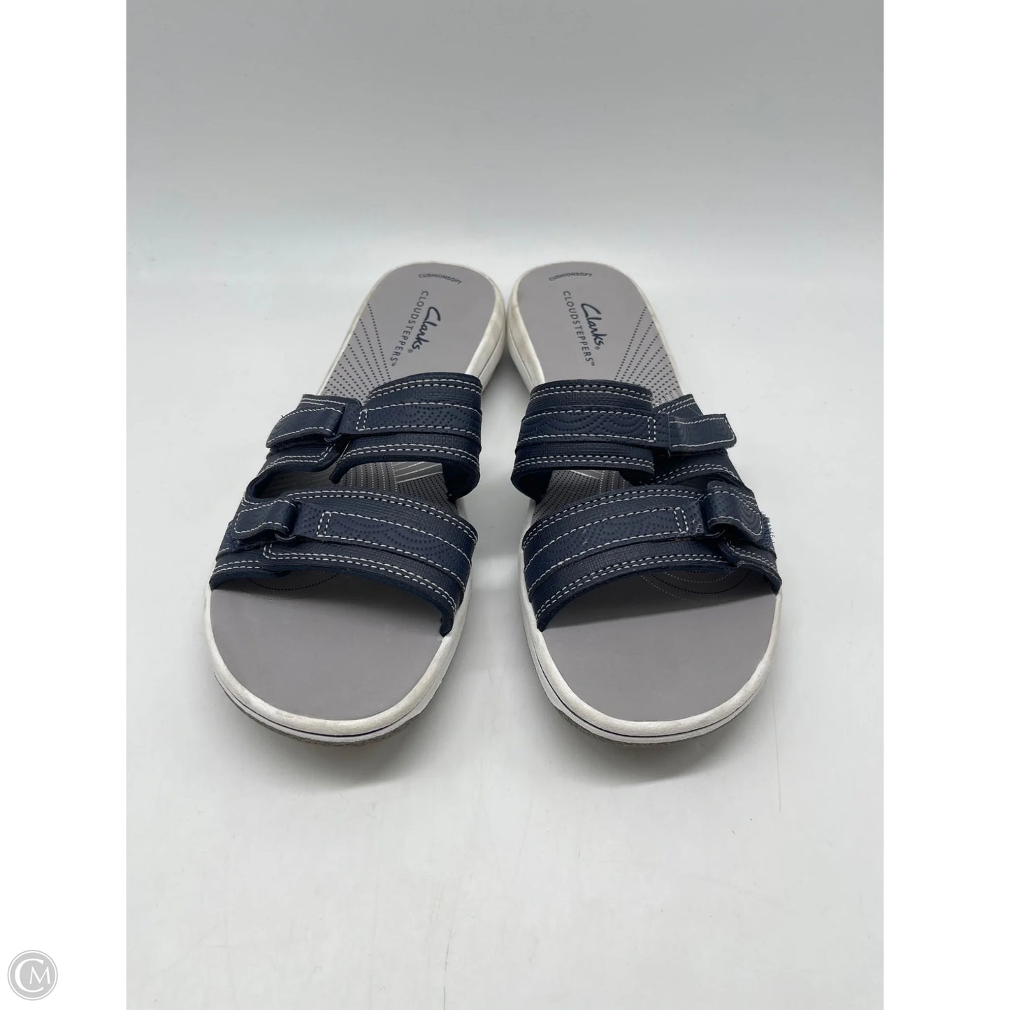 Sandals Flats By Clarks In Navy, Size: 7