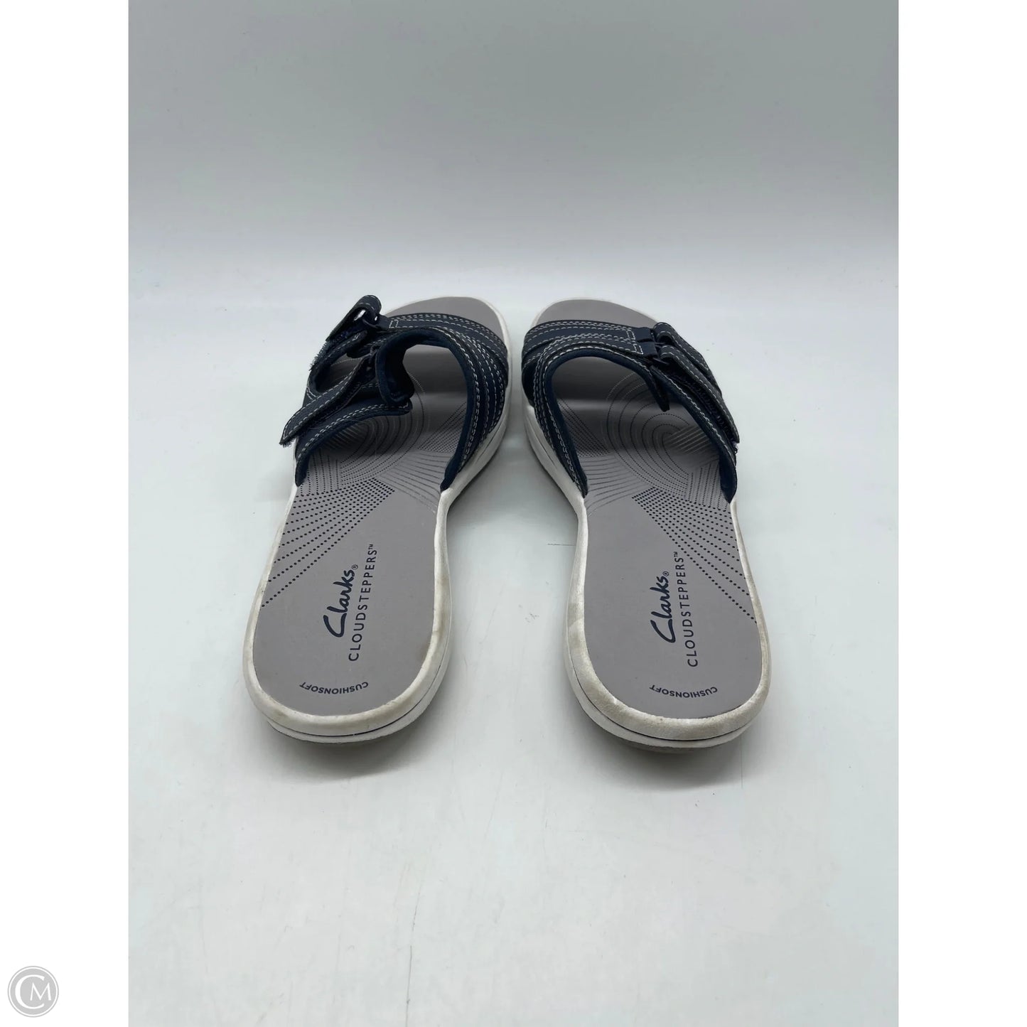 Sandals Flats By Clarks In Navy, Size: 7