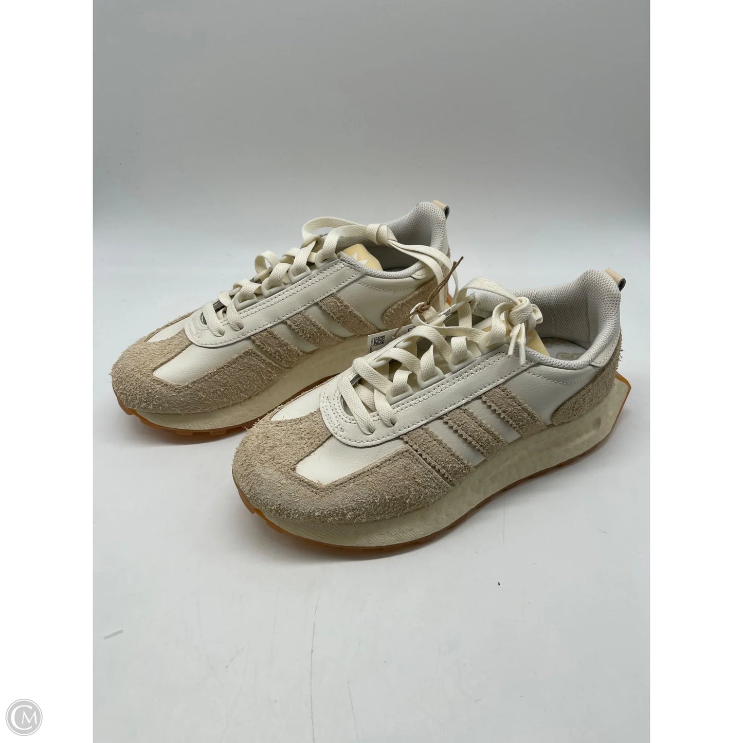 Shoes Sneakers By Adidas In Cream, Size: 7