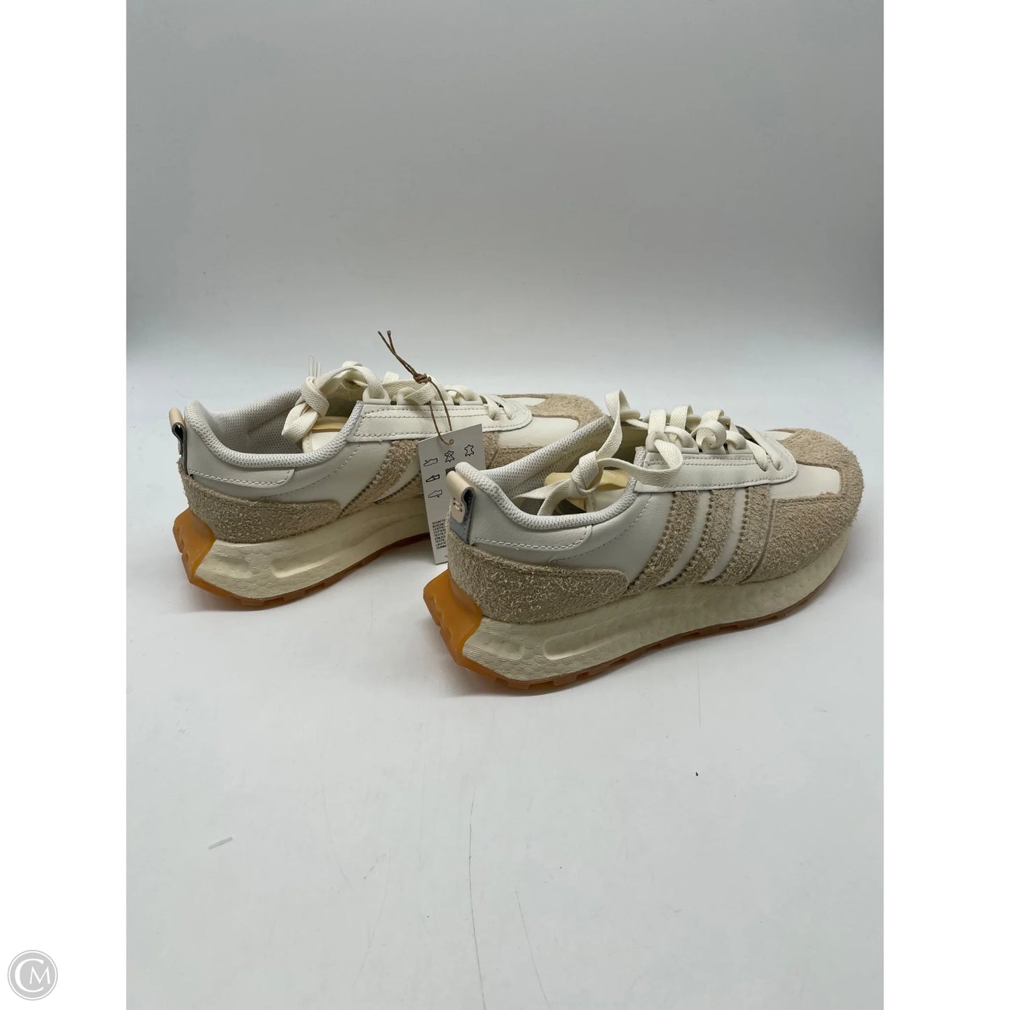 Shoes Sneakers By Adidas In Cream, Size: 7