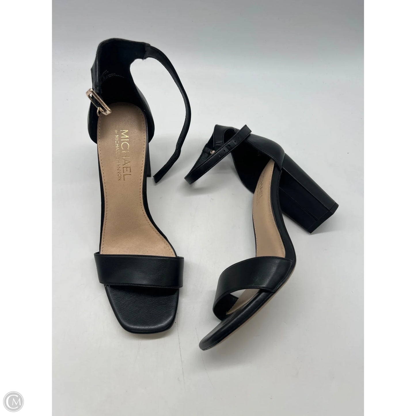 Shoes Heels Block By Michael Shannon In Black, Size: 8