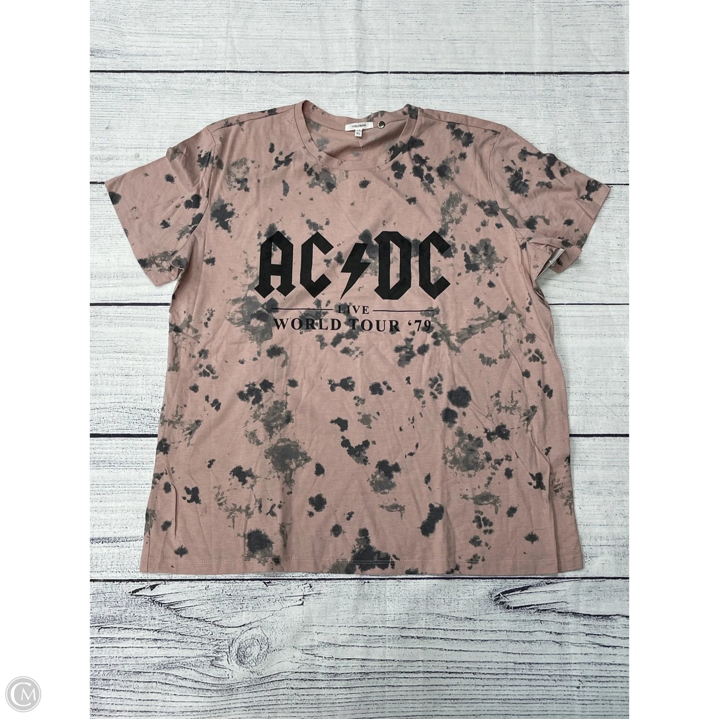 Top Short Sleeve By Maurices In Pink, Size: Xl