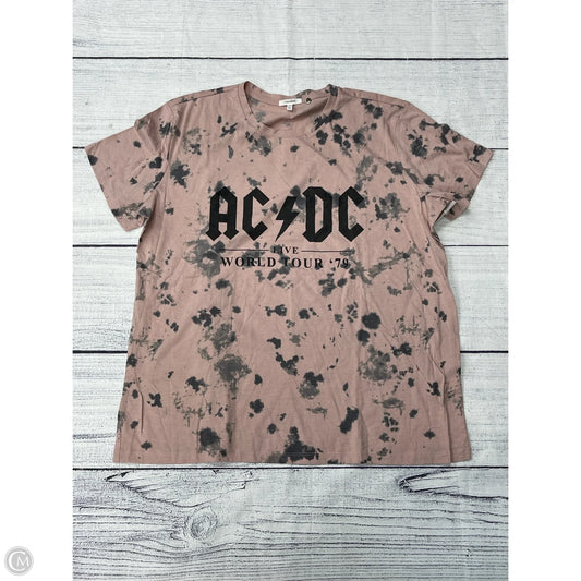 Top Short Sleeve By Maurices In Pink, Size: Xl