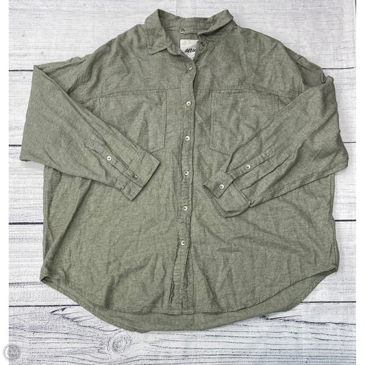 Top Long Sleeve By Aerie In Green, Size: Xl