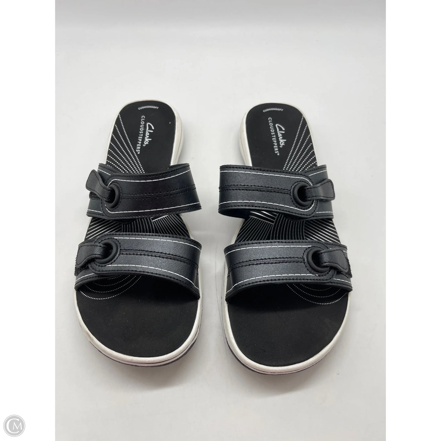 Sandals Flats By Clarks In Black, Size: 6.5