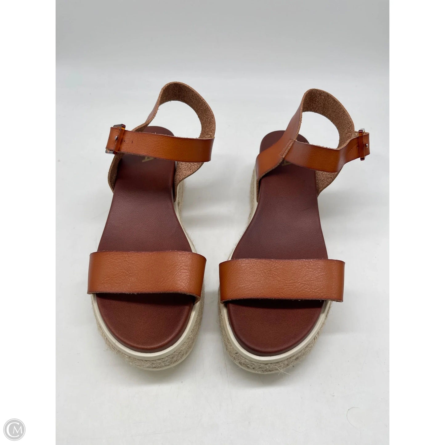Sandals Heels Platform By Mia In Brown, Size: 8