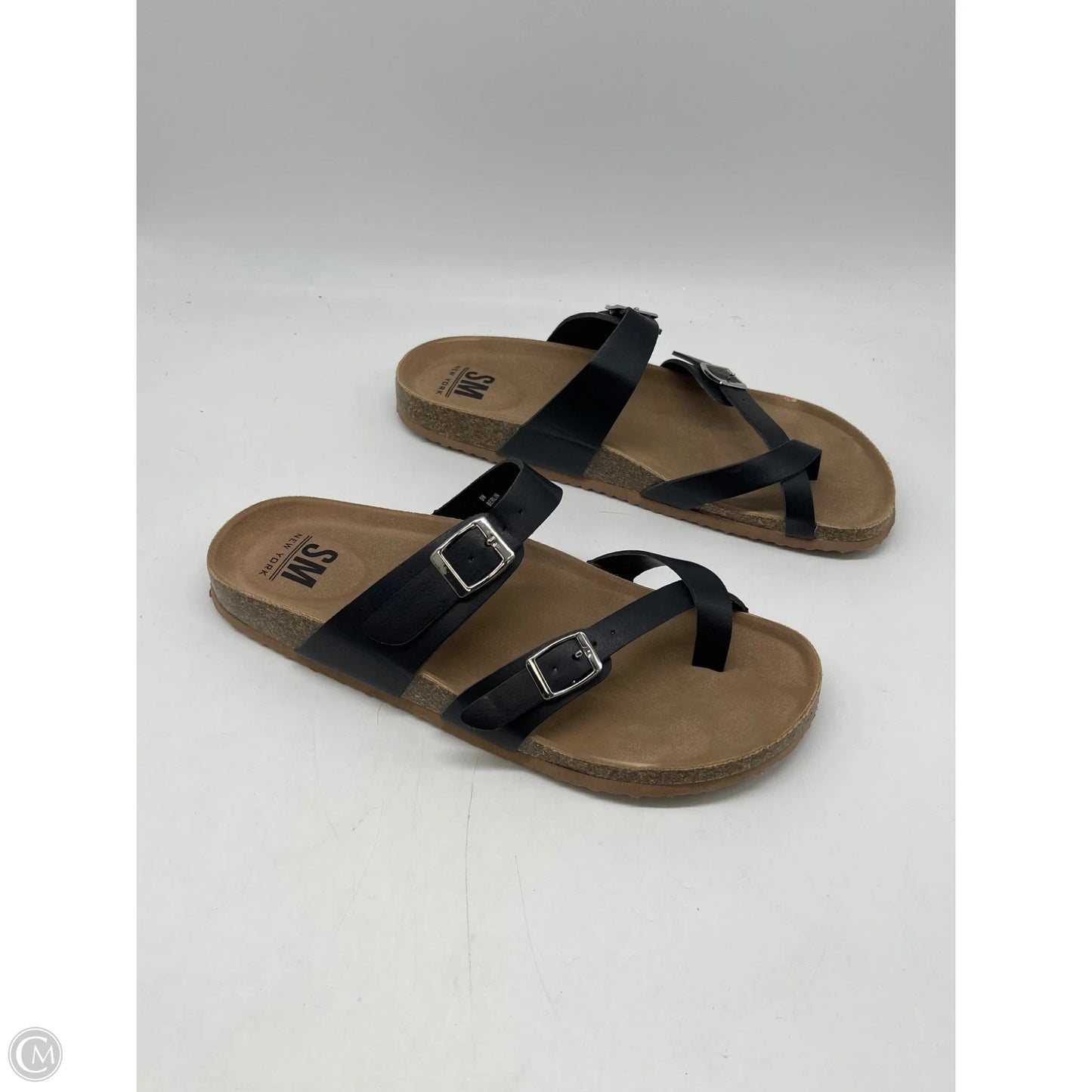 Sandals Flats By Steve Madden In Black, Size: 9