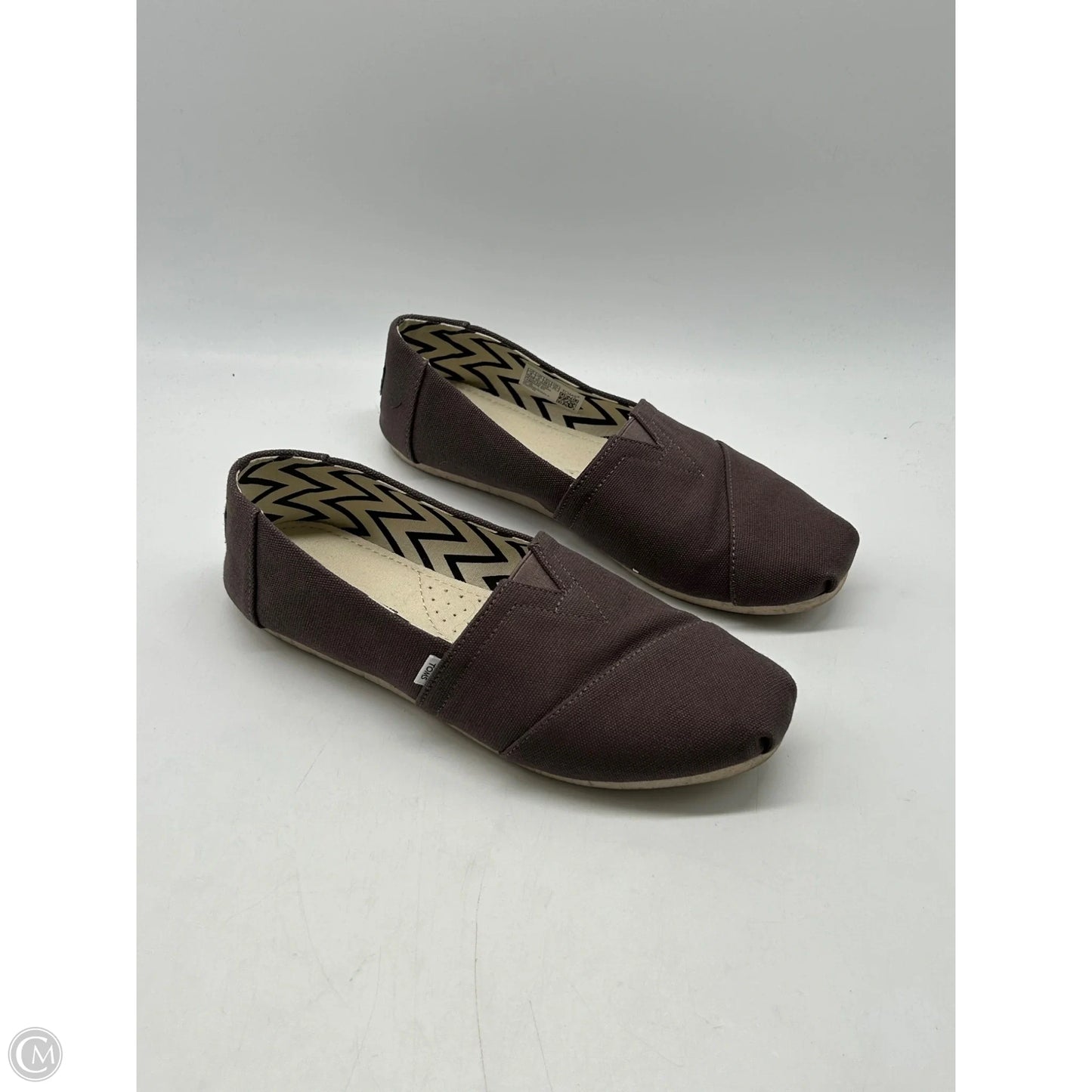 Shoes Flats By Toms In Grey, Size: 8