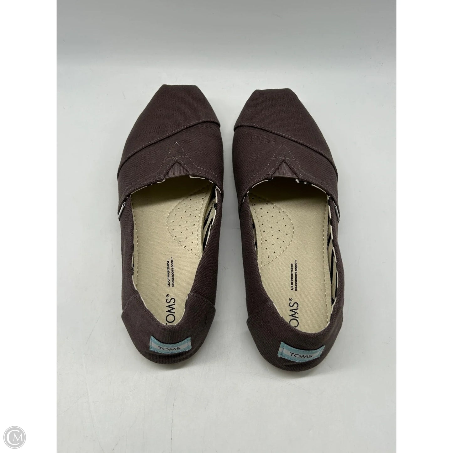 Shoes Flats By Toms In Grey, Size: 8