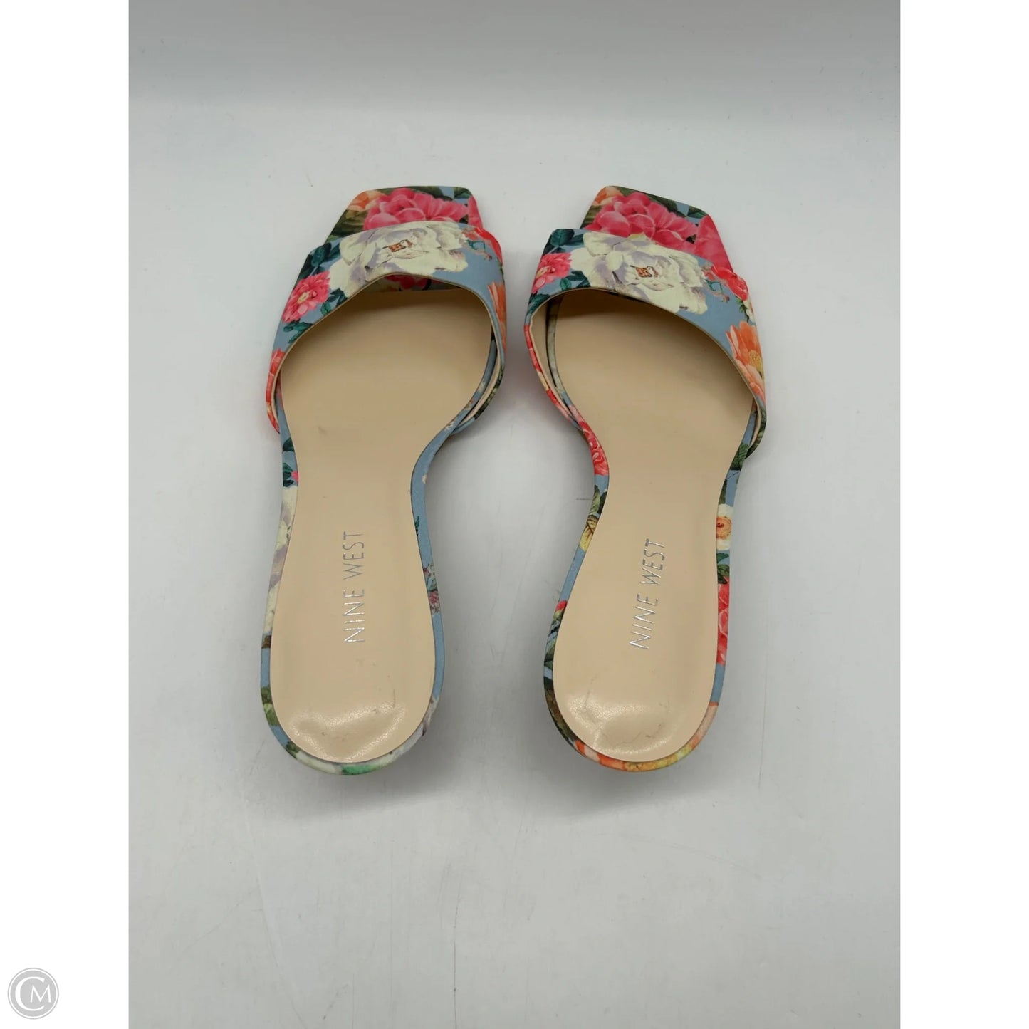 Shoes Heels Kitten By Nine West In Floral Print, Size: 8