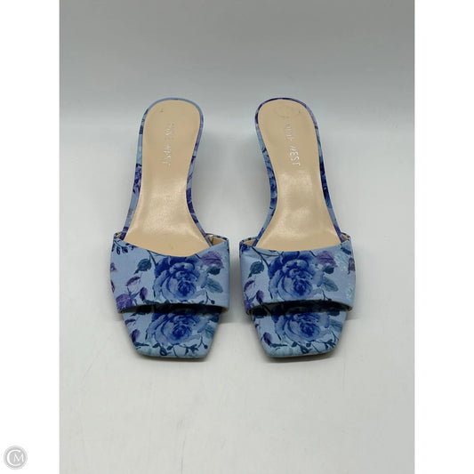 Shoes Heels Kitten By Nine West In Floral Print, Size: 8