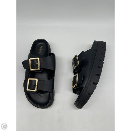 Sandals Flats By Mia In Black, Size: 8