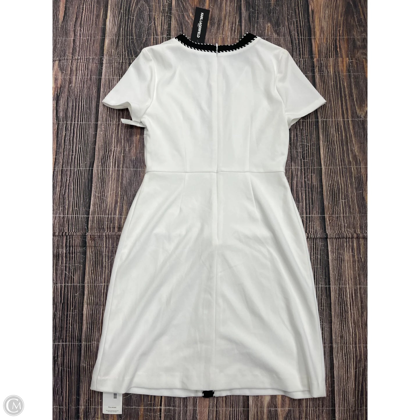 Dress Designer By Karl Lagerfeld In White, Size: 6