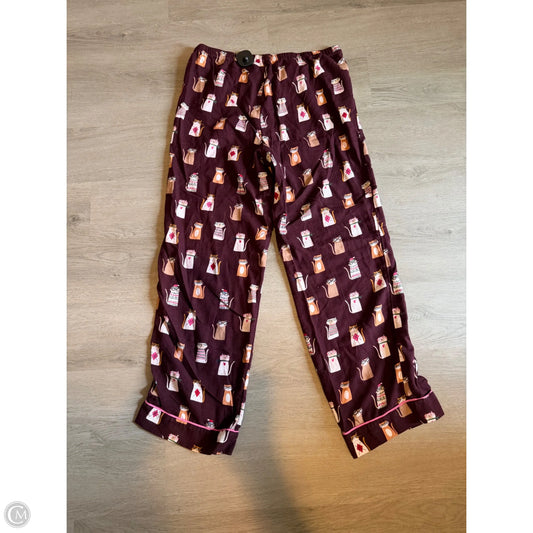 Pajama Pants By Loft In Red, Size: S
