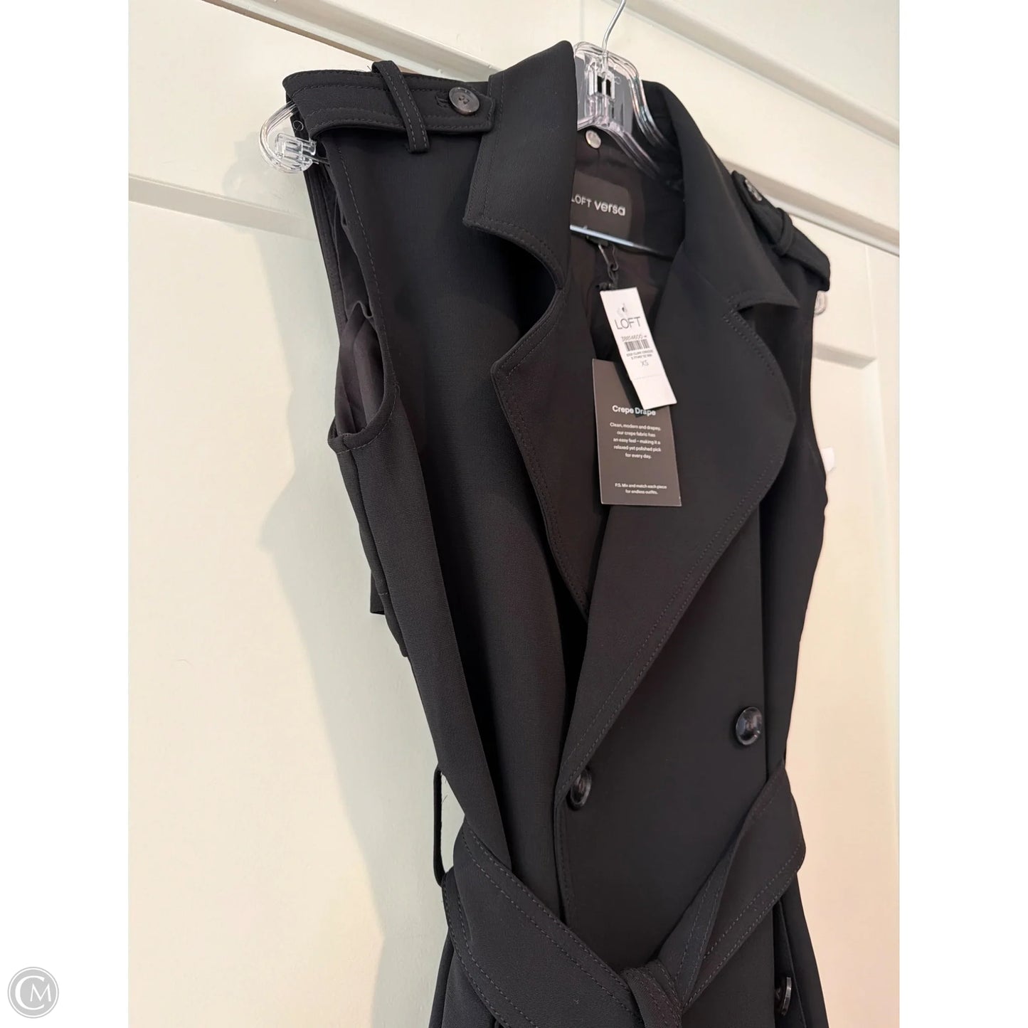 Coat Other By Loft In Black, Size: Xs