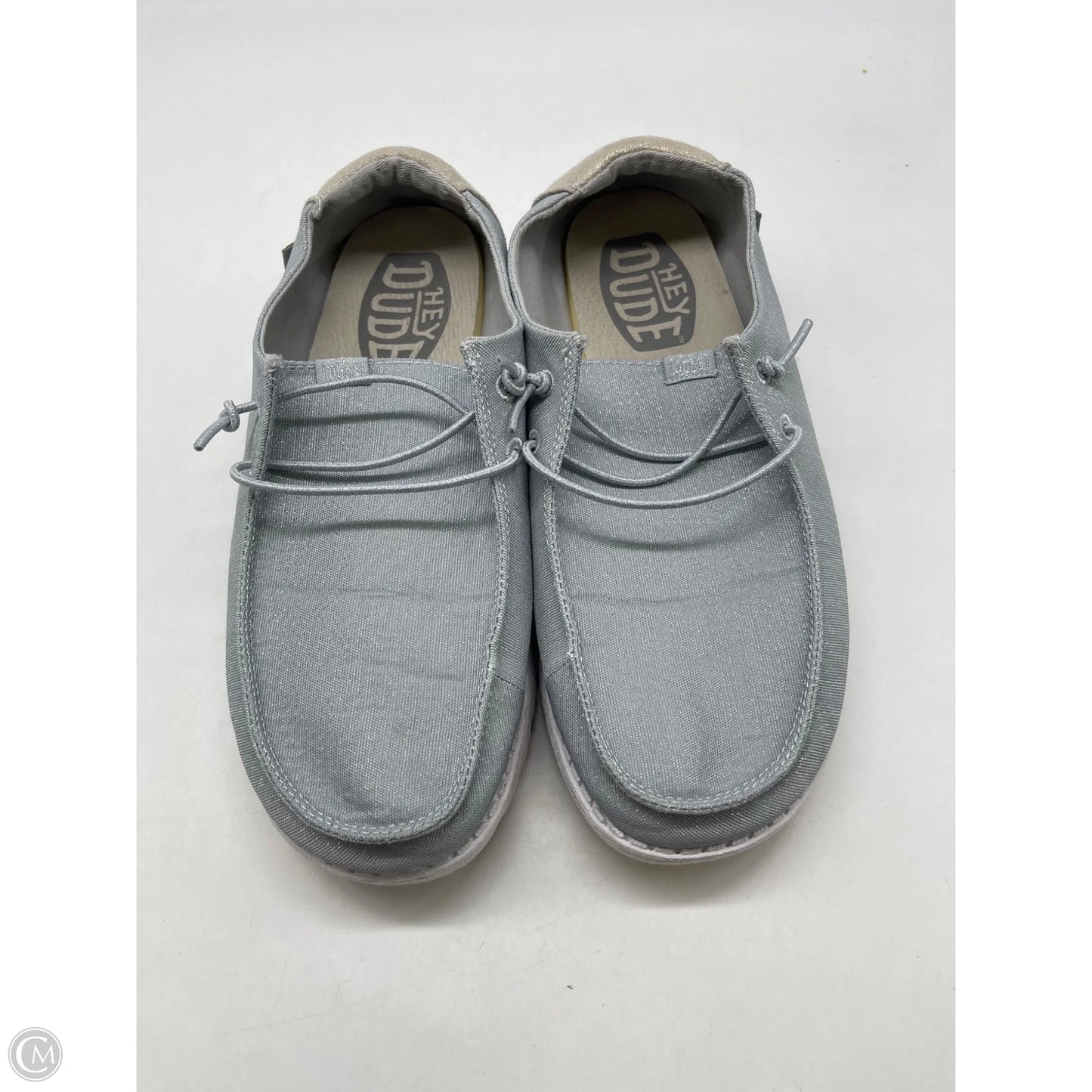 Shoes Athletic By Hey Dude In Grey, Size: 9