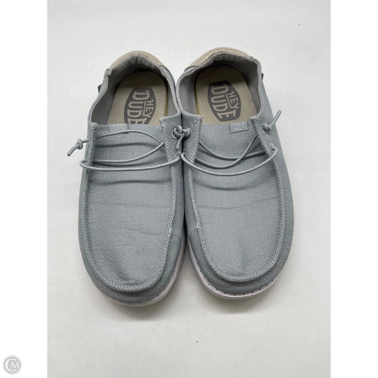 Shoes Athletic By Hey Dude In Grey, Size: 9