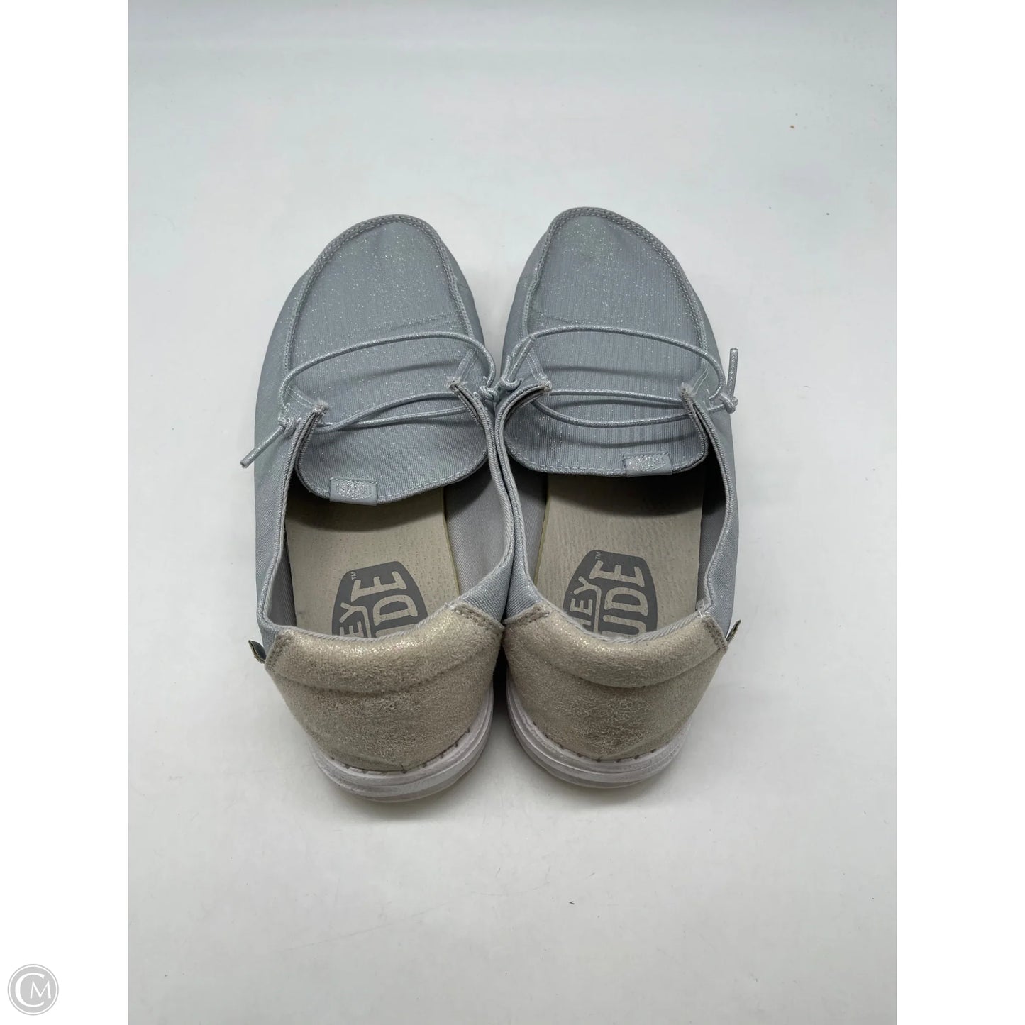 Shoes Athletic By Hey Dude In Grey, Size: 9