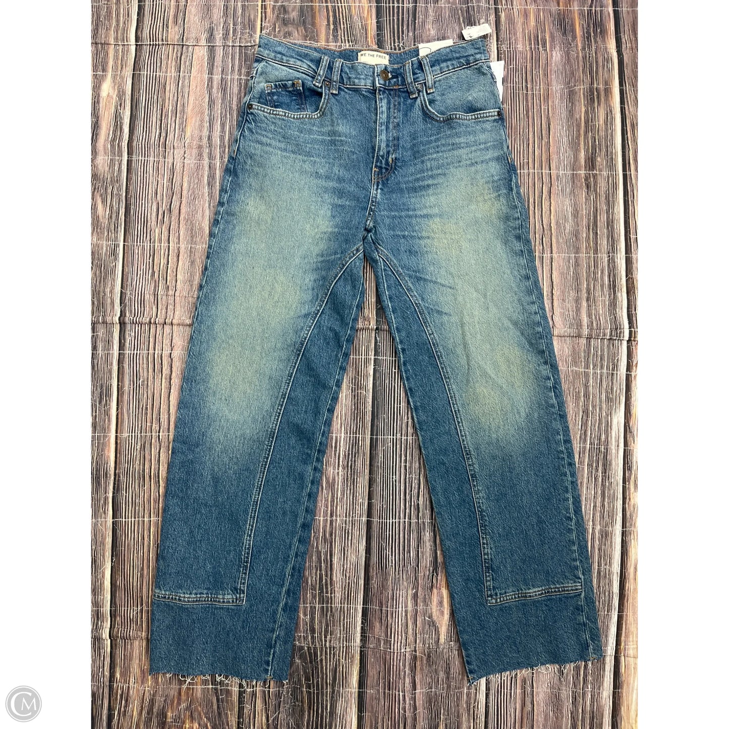 Jeans Wide Leg By We The Free In Blue Denim, Size: 4