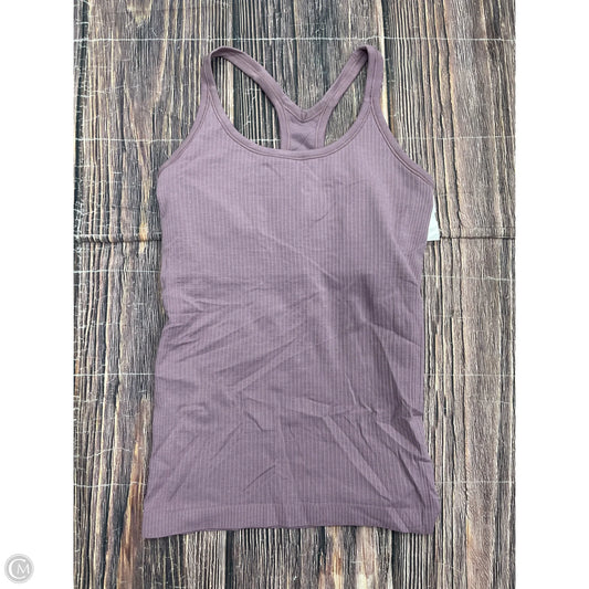 Athletic Tank Top By Lululemon In Purple, Size: 6