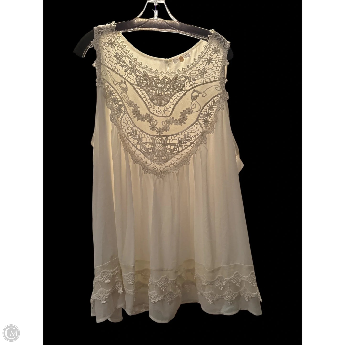 Tank Top By Chicsoul In White, Size: 2x