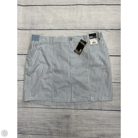 Skort By Lee In Blue & White, Size: 20