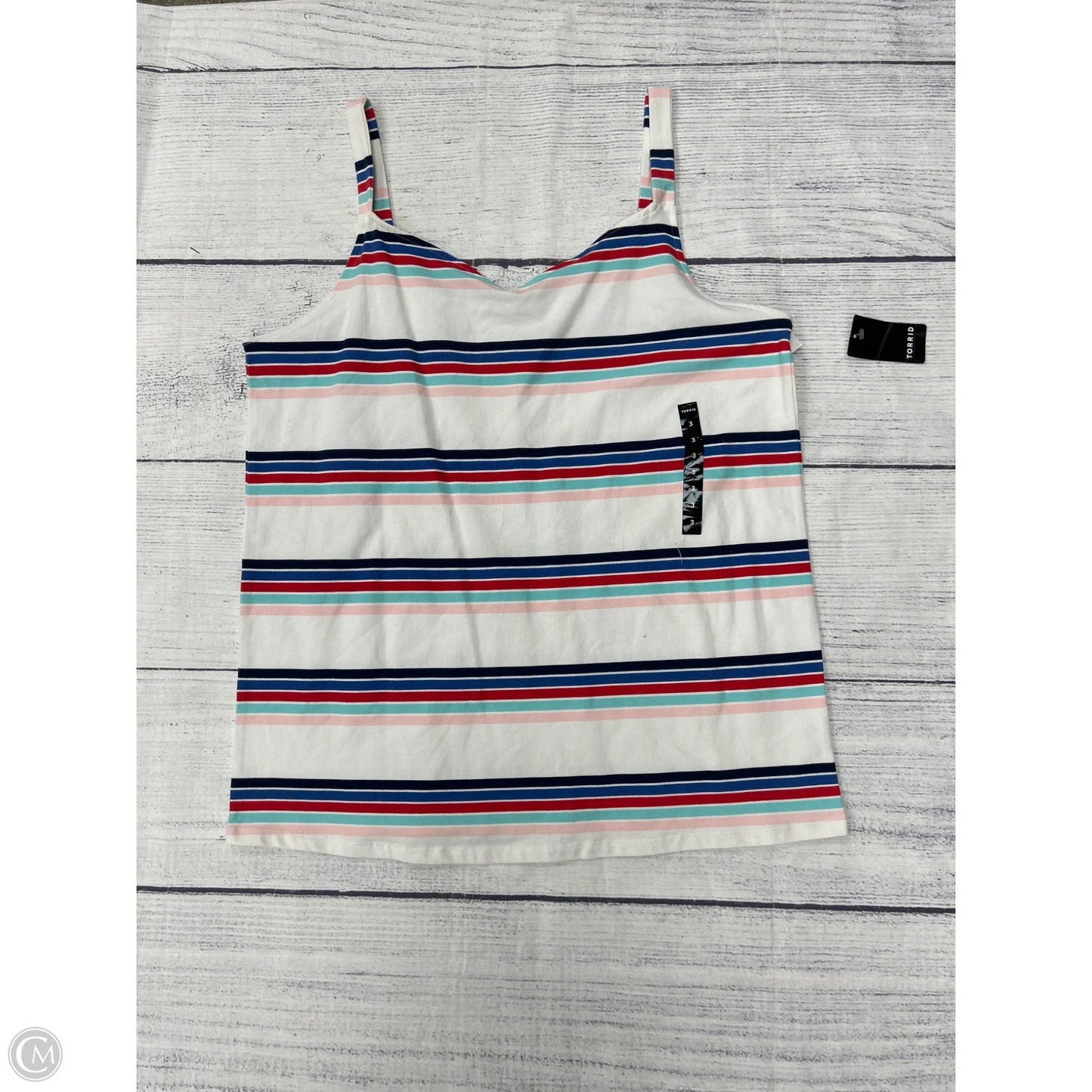 Tank Top By Torrid In Striped Pattern, Size: 3x
