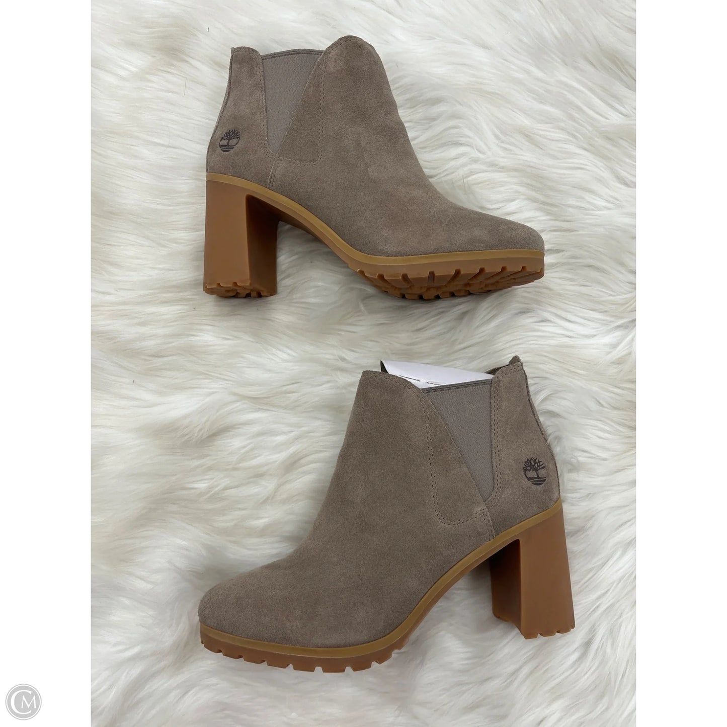 Boots Ankle Heels By Timberland In Brown, Size: 7.5