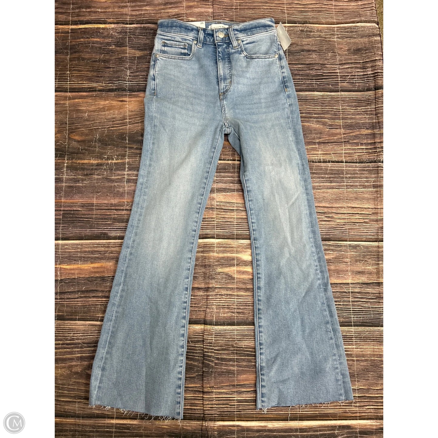 Jeans Flared By Loft In Blue Denim, Size: 0