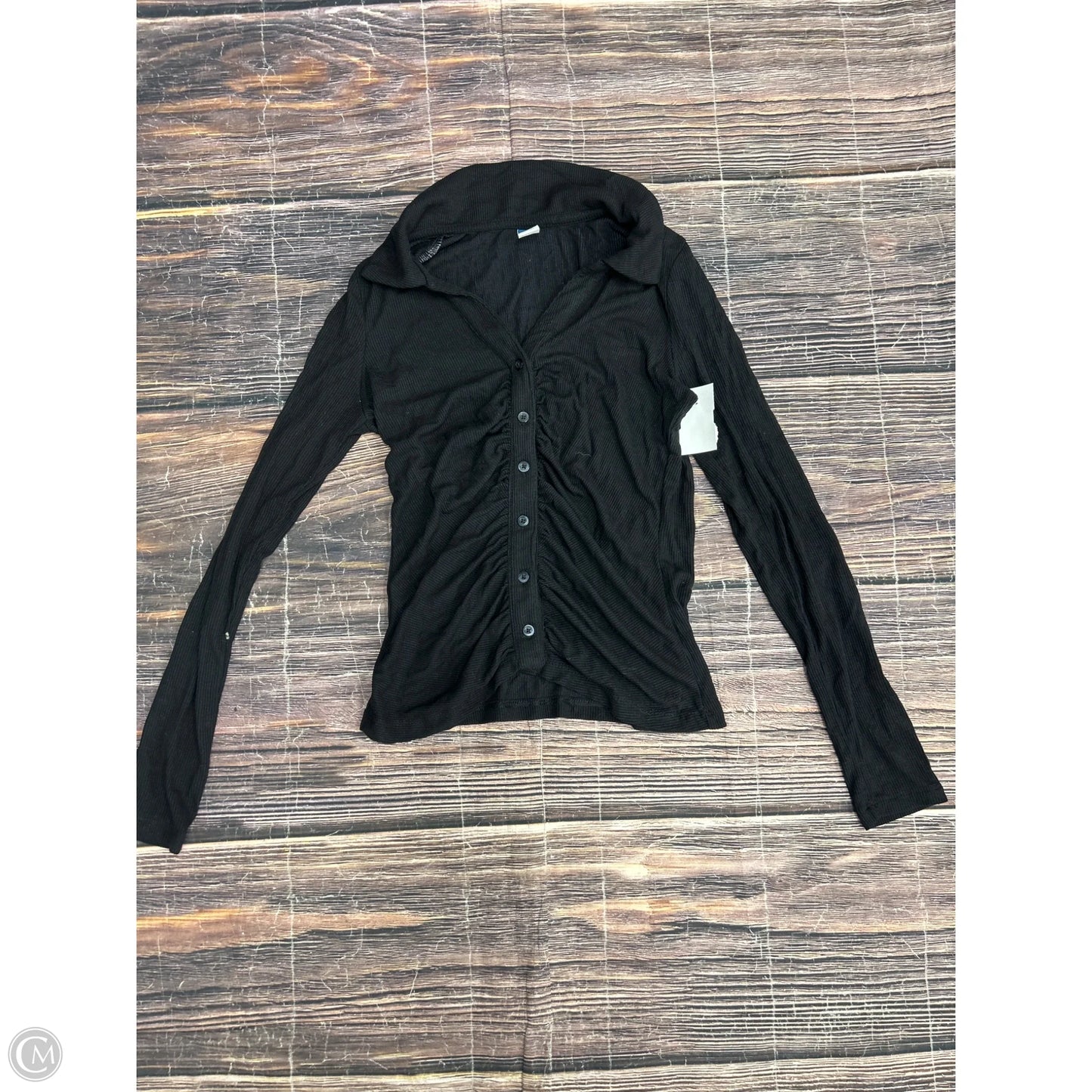 Top Long Sleeve By Old Navy In Black, Size: Xs