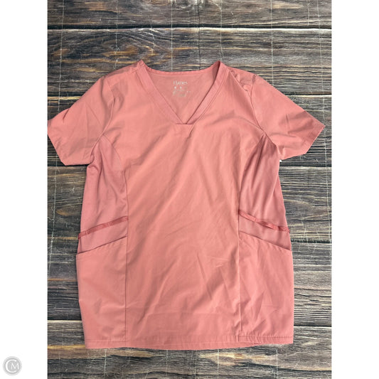 Top Short Sleeve By Hanes In Pink, Size: Xl