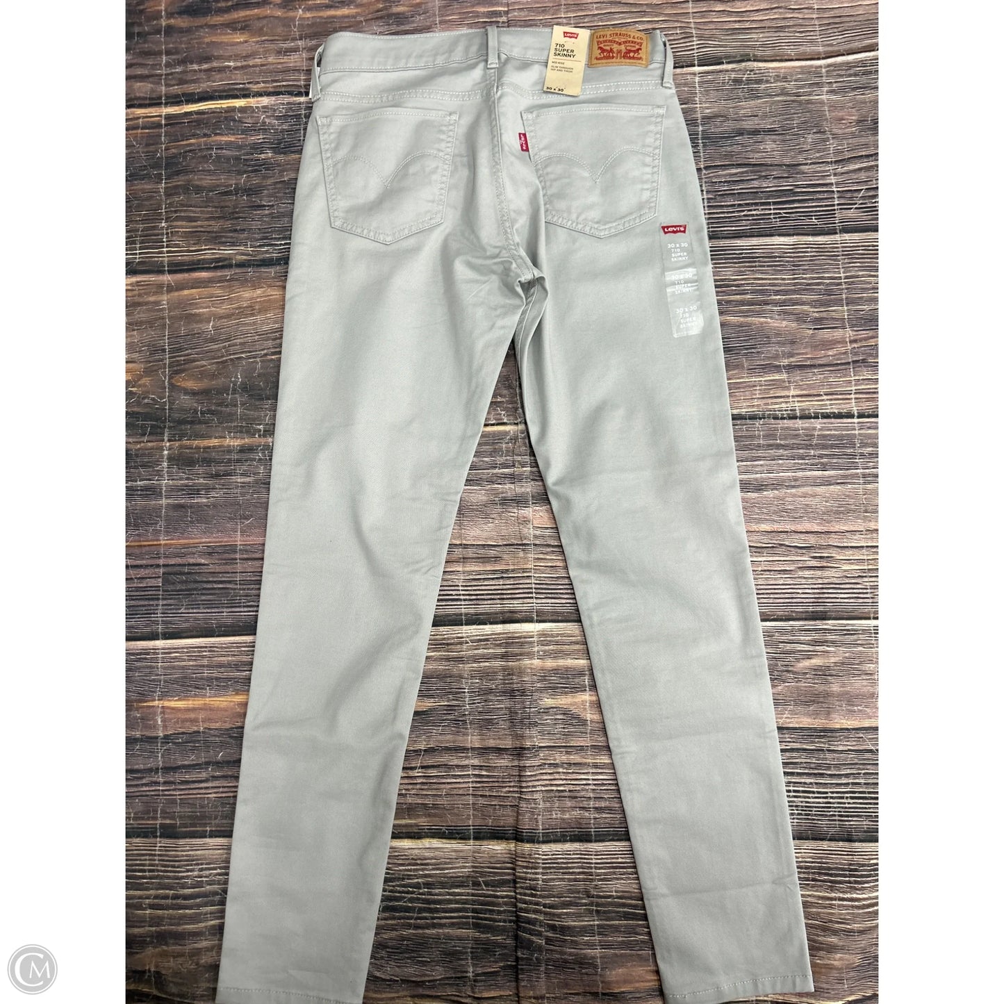 Jeans Skinny By Levis In Grey, Size: 10