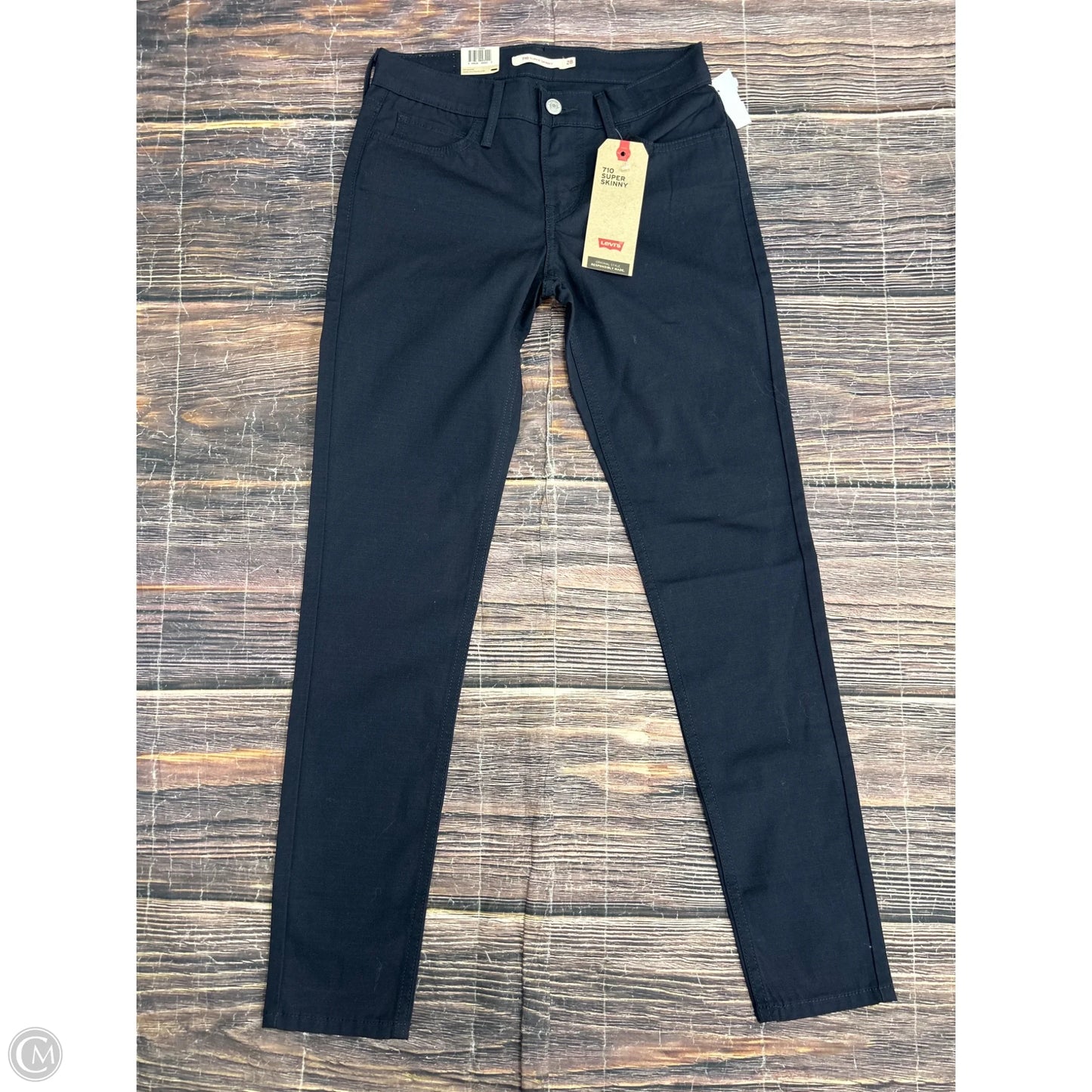 Jeans Skinny By Levis In Black, Size: 6