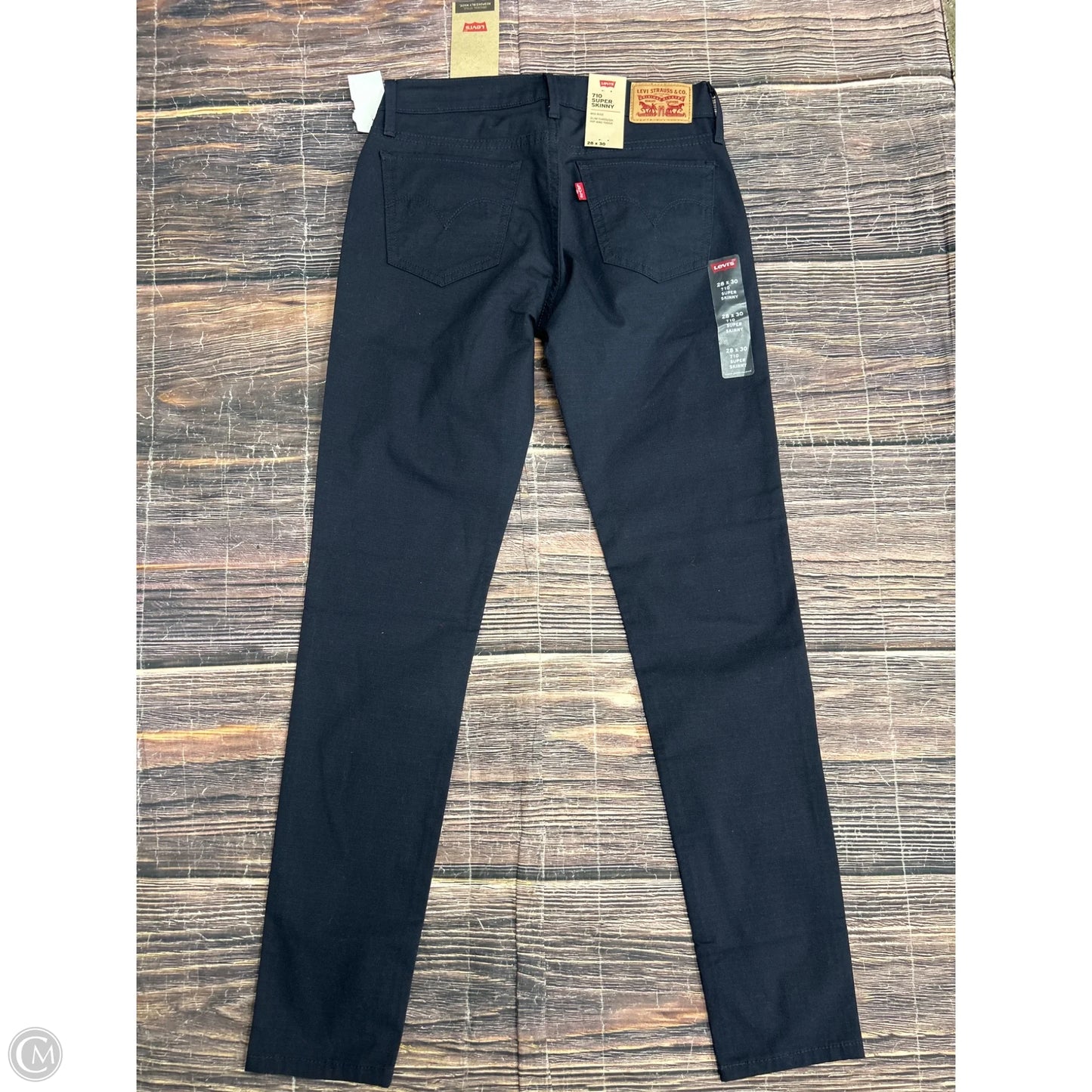 Jeans Skinny By Levis In Black, Size: 6