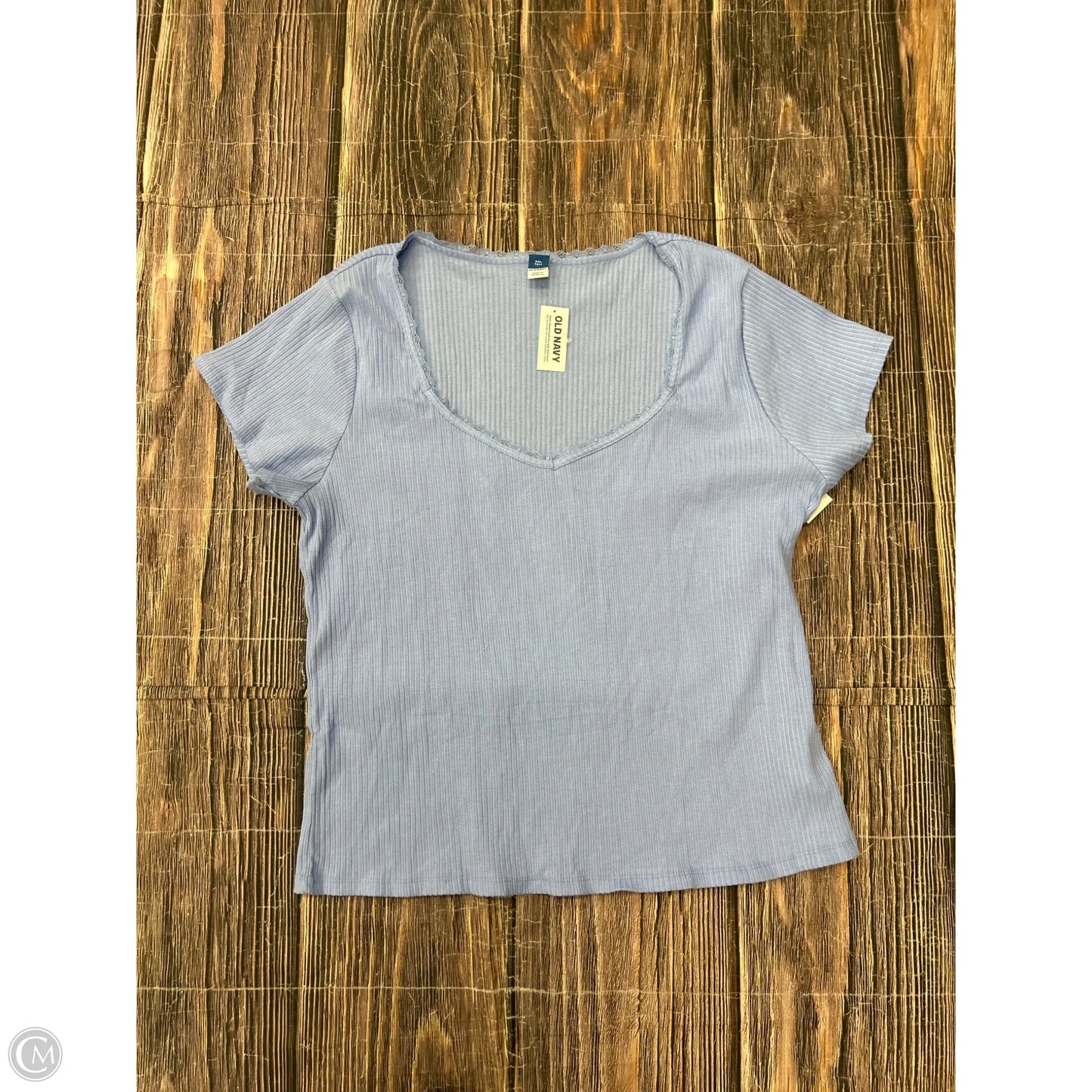 Top Short Sleeve By Old Navy In Blue, Size: 1x