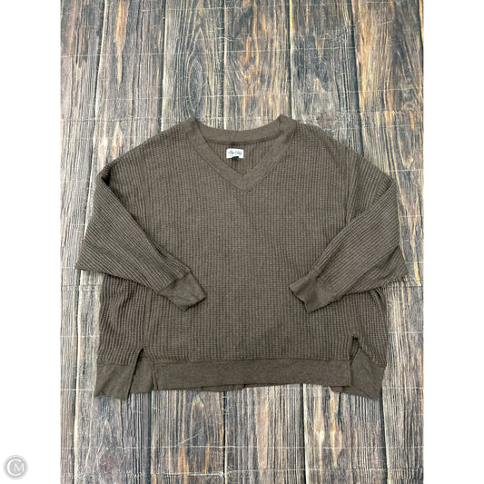 Sweatshirt Crewneck By American Eagle In Brown, Size: 1x