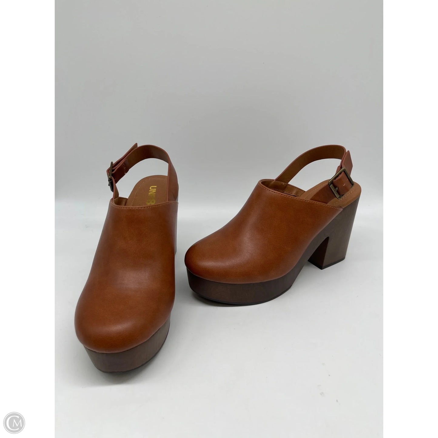 Shoes Heels Block By Clothes Mentor In Brown, Size: 8