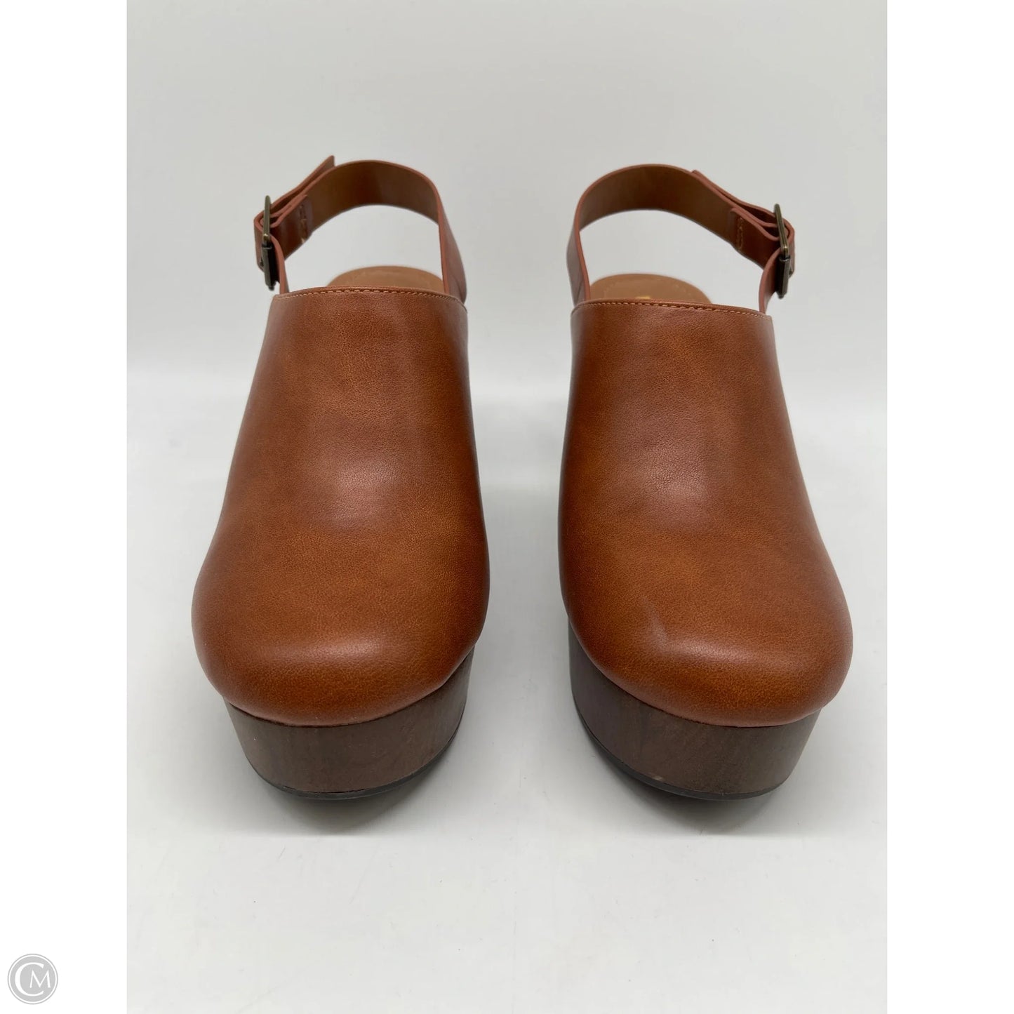 Shoes Heels Block By Clothes Mentor In Brown, Size: 8