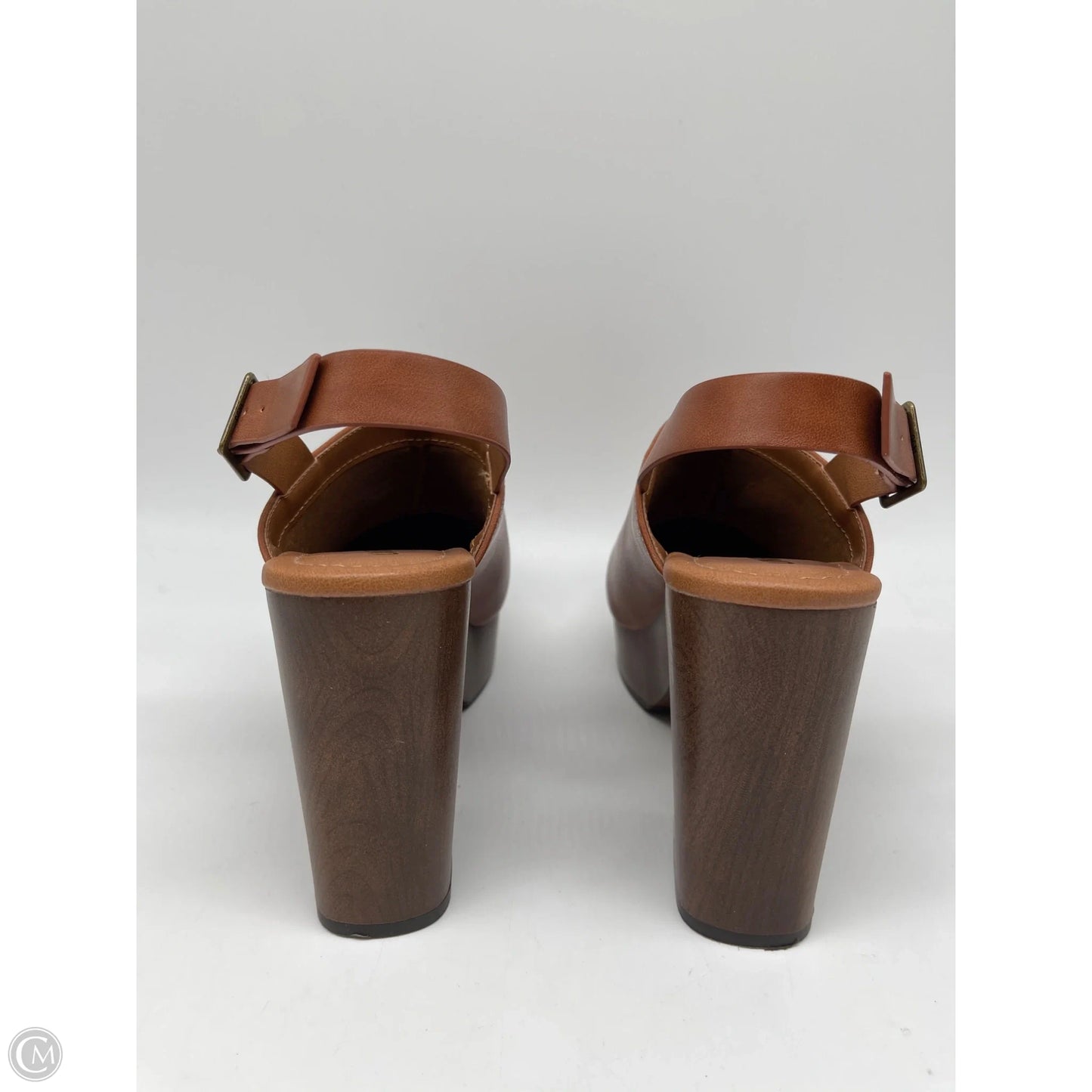 Shoes Heels Block By Clothes Mentor In Brown, Size: 8