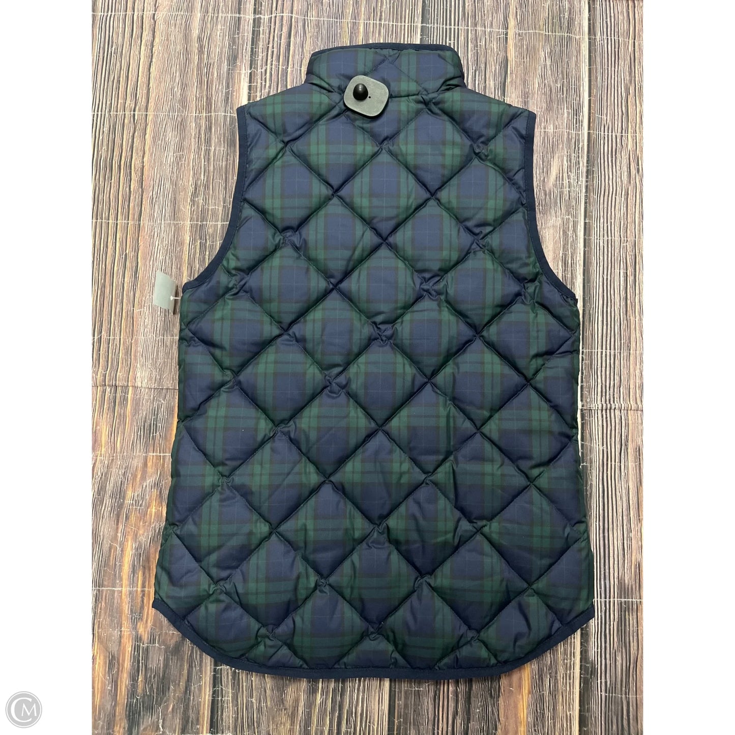 Vest Puffer & Quilted By J. Crew In Plaid Pattern, Size: Xxs