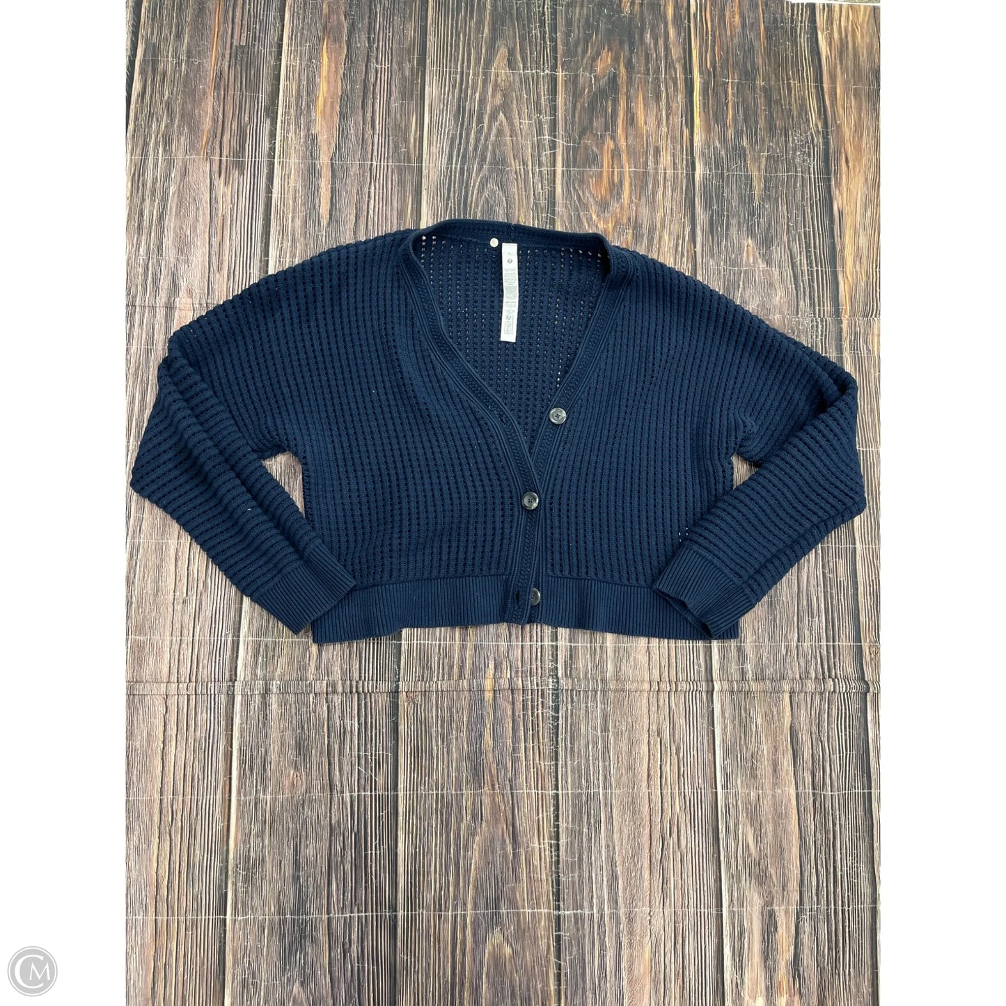 Sweater Cardigan By Lululemon In Blue, Size: Xl