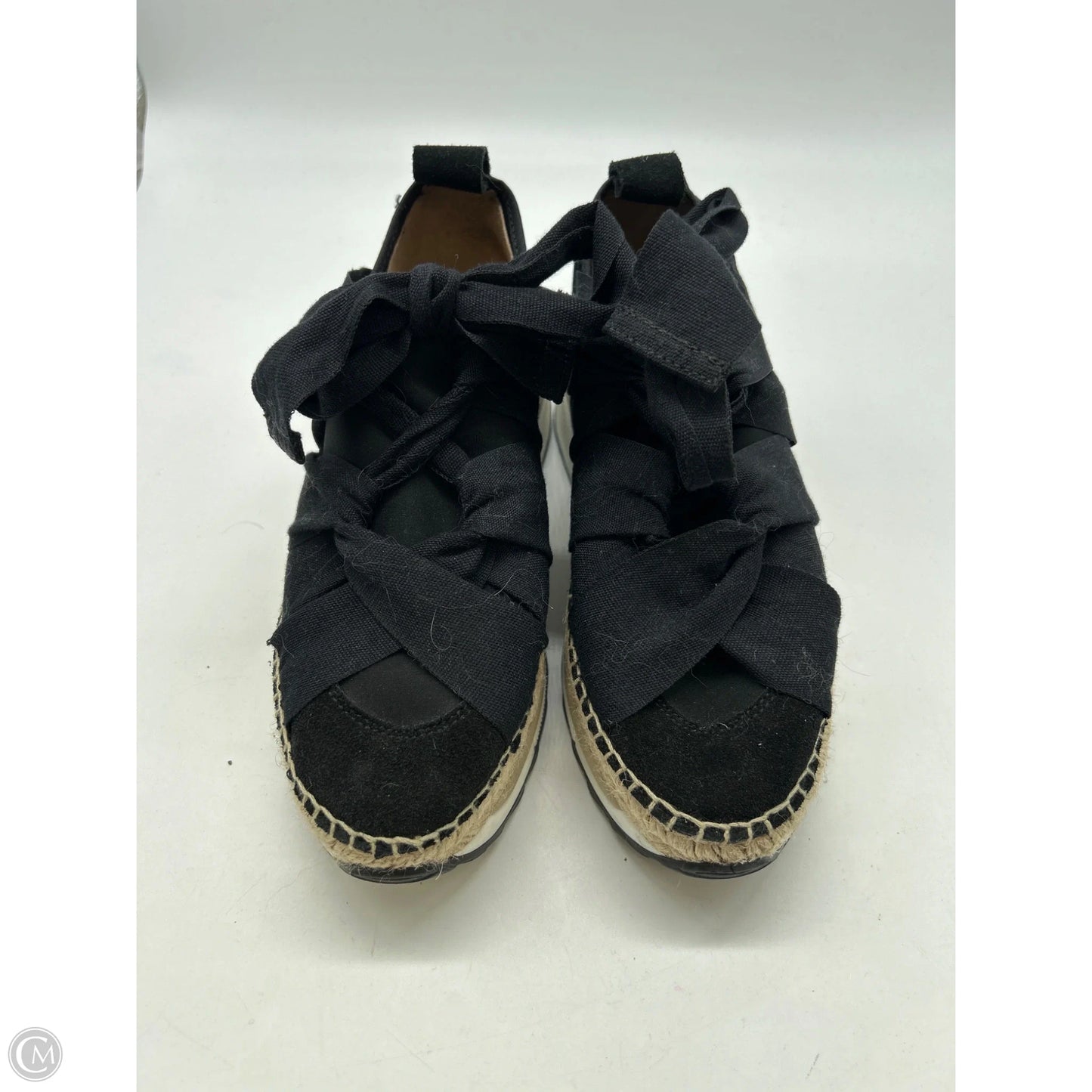 Shoes Heels Wedge By Free People In Black, Size: 6.5