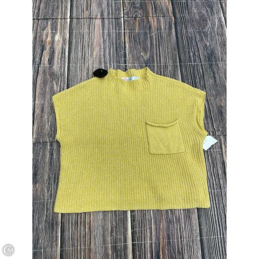Sweater Short Sleeve By Free People In Yellow, Size: Xs