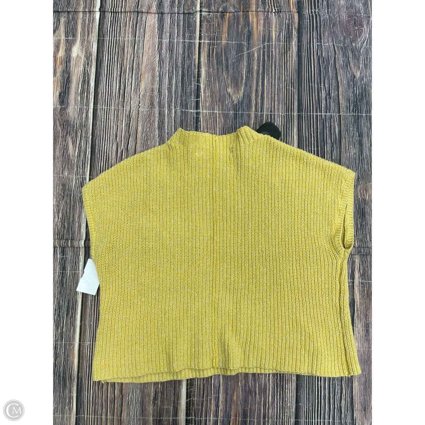 Sweater Short Sleeve By Free People In Yellow, Size: Xs