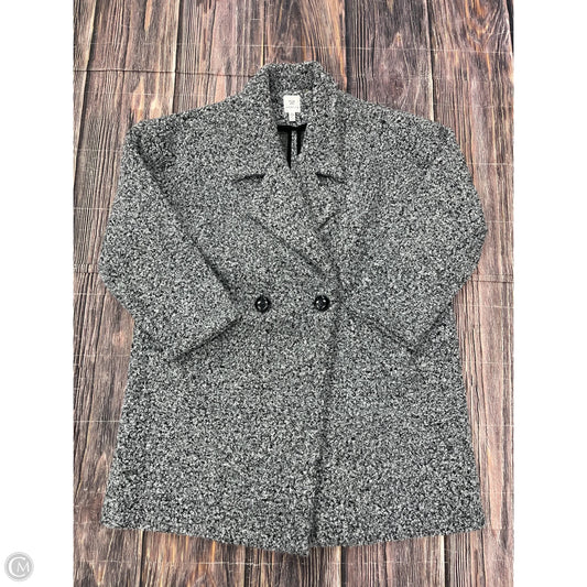 Jacket Faux Fur & Sherpa By Rafaella In Grey, Size: Xl