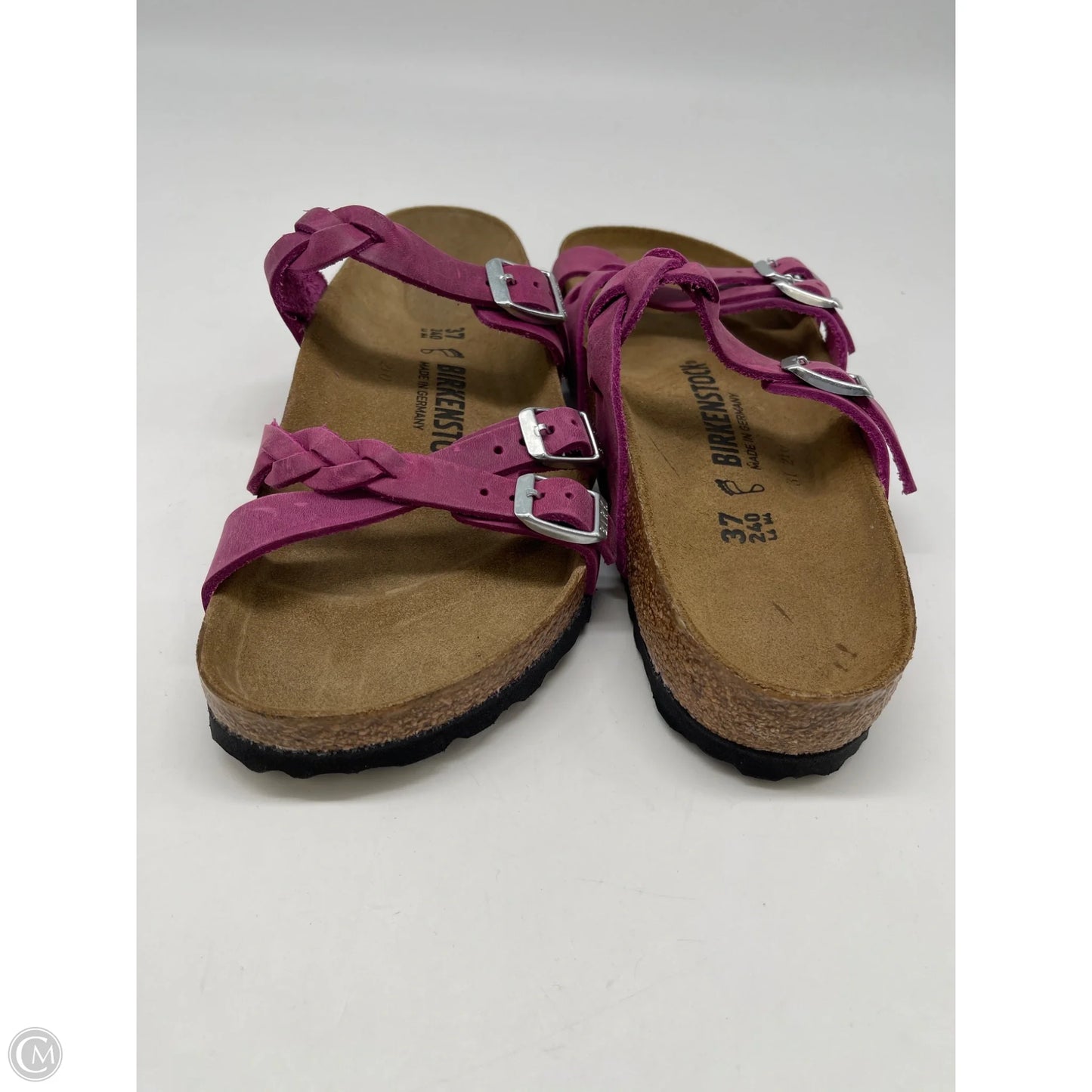 Sandals Flats By Birkenstock In Purple, Size: 6